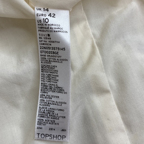 Topshop Beige Trench Coat - Picture 7 of 10